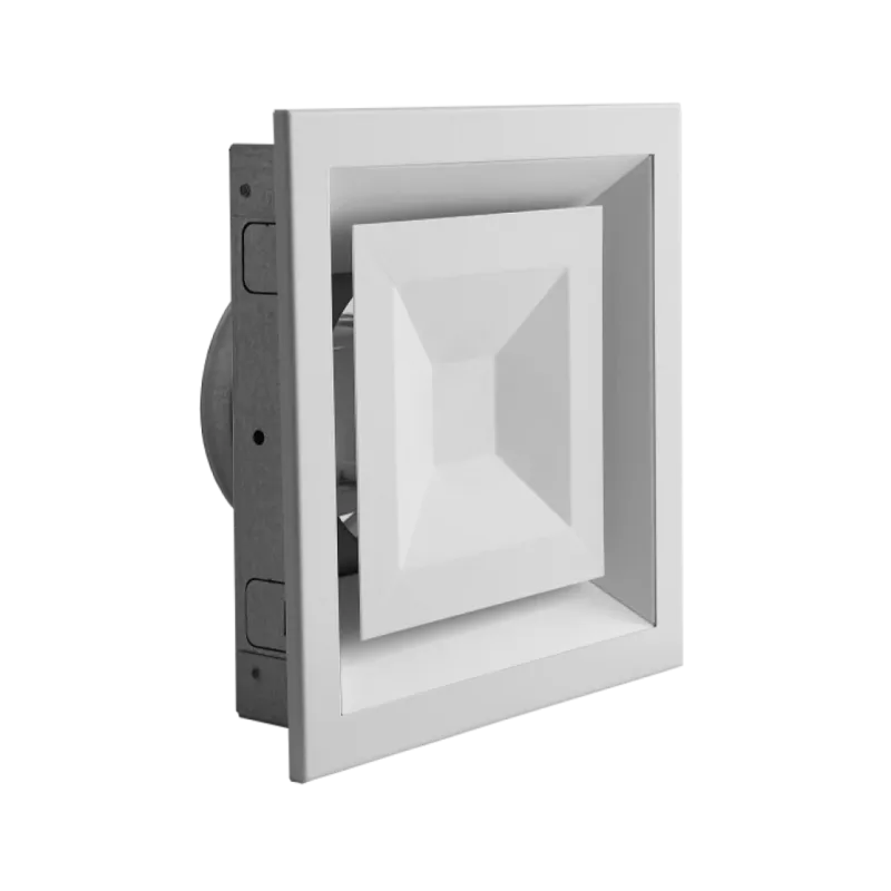 Anemostat patrat alb - fi125 - reglaj directional
