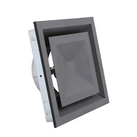 Anemostat patrat negru - fi125 - reglaj directional