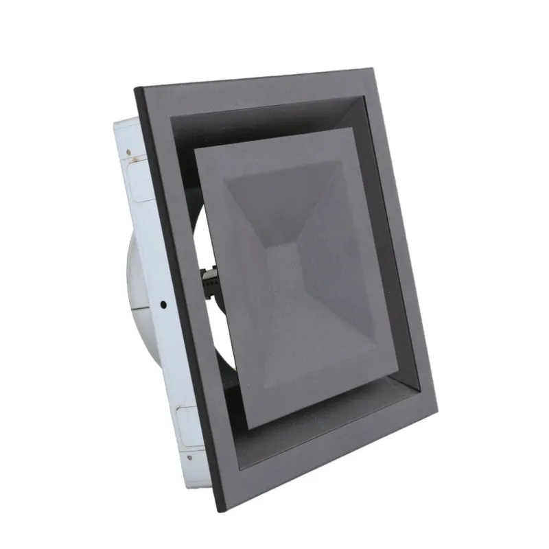 Anemostat patrat negru - fi125 - reglaj directional