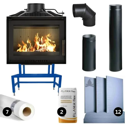  BERGEN 8 kw -Focar fonta- pachet PRO