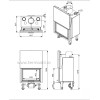 Focar semineu Aero S Flat 90 cu Ventilator