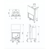 Focar semineu Aero S Flat 70 cu Ventilator