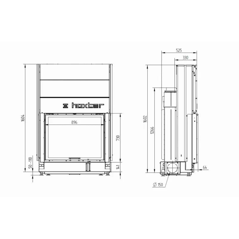 HAKA 89/72h + Rama de montaj 5 cm
