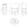 MBO150 sticla stanga + deschidere verticala - samota neagra