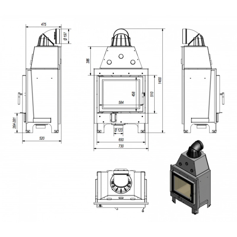 MBZ 14-16 kW cu Recuperator MBZ 14-16 kW cu Recuperator