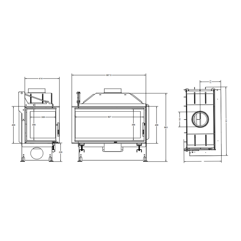 Q 80 - sticla dreapta