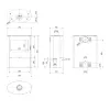 Soba Rollo S2 10kW - Samota Neagra 