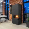 SIMPLE BOX dreapta negru - semineu complet SIMPLE BOX dreapta negru - semineu complet