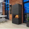 SIMPLE BOX dreapta negru - semineu complet SIMPLE BOX dreapta negru - semineu complet