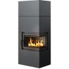 SIMPLE BOX dreapta negru - semineu complet SIMPLE BOX dreapta negru - semineu complet
