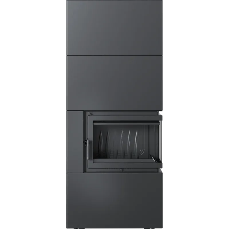 SIMPLE BOX dreapta negru - semineu complet SIMPLE BOX dreapta negru - semineu complet