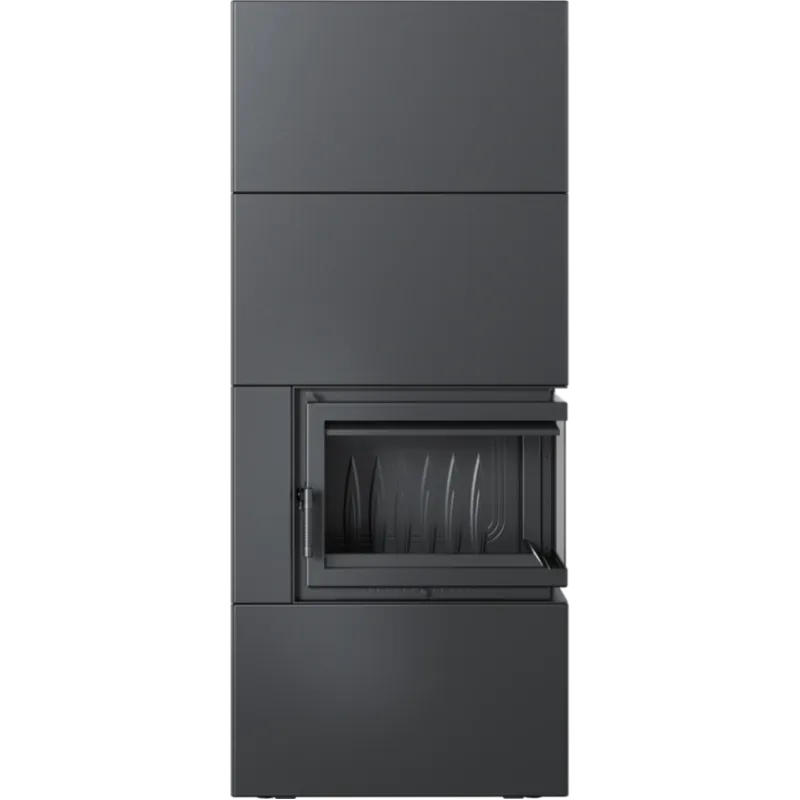SIMPLE BOX dreapta negru - semineu complet SIMPLE BOX dreapta negru - semineu complet
