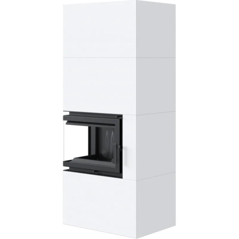 SIMPLE BOX stanga alb - semineu complet 