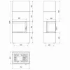 SIMPLE BOX stanga alb - semineu complet SIMPLE BOX stanga alb - semineu complet