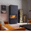 SIMPLE BOX stanga negru - semineu complet SIMPLE BOX stanga negru - semineu complet
