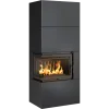 SIMPLE BOX stanga negru - semineu complet SIMPLE BOX stanga negru - semineu complet