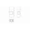 SIMPLE BOX stanga negru - semineu complet SIMPLE BOX stanga negru - semineu complet