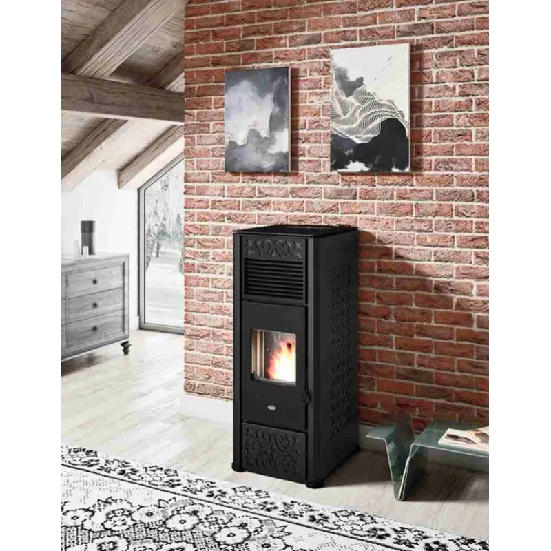 SOBA PELETI 15KW - GEMMA BIANCO - 2 Ventilatoare SOBA PELETI 15KW - GEMMA BIANCO - 2 Ventilatoare