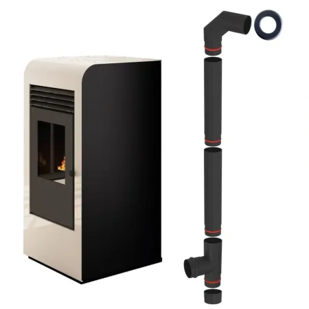 SOBA PE PELETI 9,5KW - GIADA SNOW + piese racordare