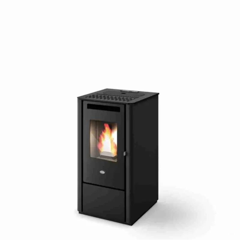 SOBA PELETI 9.5KW - KALI NERO + piese racordare SOBA PELETI 9.5KW - KALI NERO + piese racordare