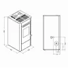 Soba pe peleti Elsa - 9.5kW Alb Soba pe peleti Elsa - 9.5kW Alb