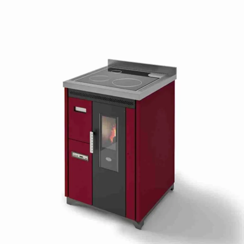 SOBA PE PELETI NINA 7.5KW - ROSU SOBA PE PELETI NINA 7.5KW - ROSU