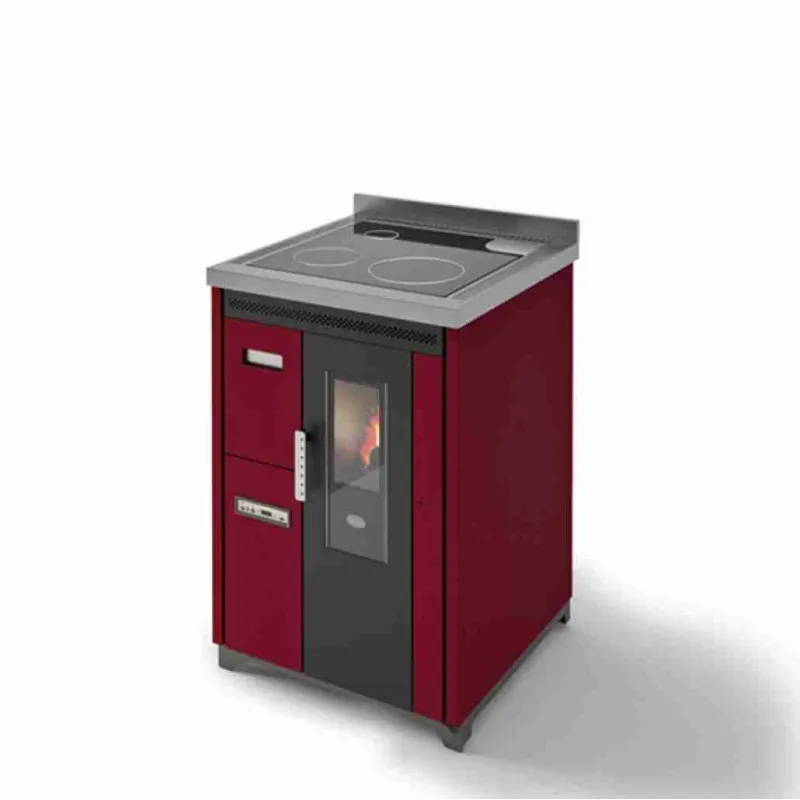 SOBA PE PELETI NINA 7.5KW - ROSU SOBA PE PELETI NINA 7.5KW - ROSU