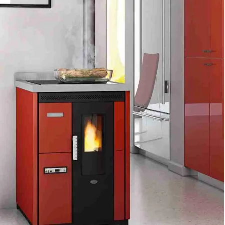 SOBA PE PELETI NINA 7.5KW - ROSU