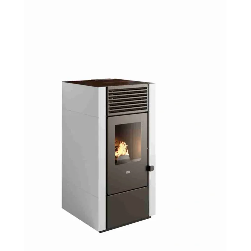 Soba pe peleti Poly - 9.5kW Alb Soba pe peleti Poly - 9.5kW Alb