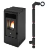 SOBA PE PELETI RITA 9KW - NEGRU + piese racordare SOBA PE PELETI RITA 9KW - NEGRU + piese racordare