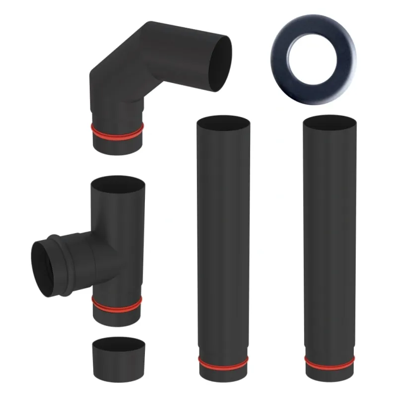SOBA PE PELETI RITA 9KW - NEGRU + piese racordare SOBA PE PELETI RITA 9KW - NEGRU + piese racordare