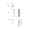 Soba de fonta K12 / 102 kg / 6 kW - 82.5 % A+