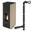 TERMOSEMINEU PE PELETI FRIDA 17.5KW - TORTORA + piese racordare TERMOSEMINEU PE PELETI FRIDA 17.5KW - TORTORA + piese racordare