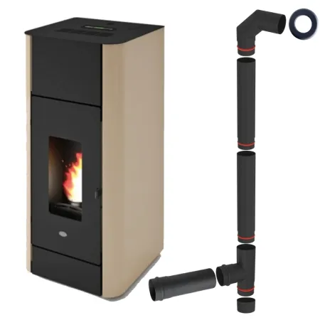 TERMOSEMINEU PE PELETI FRIDA 17.5KW - TORTORA + piese racordare