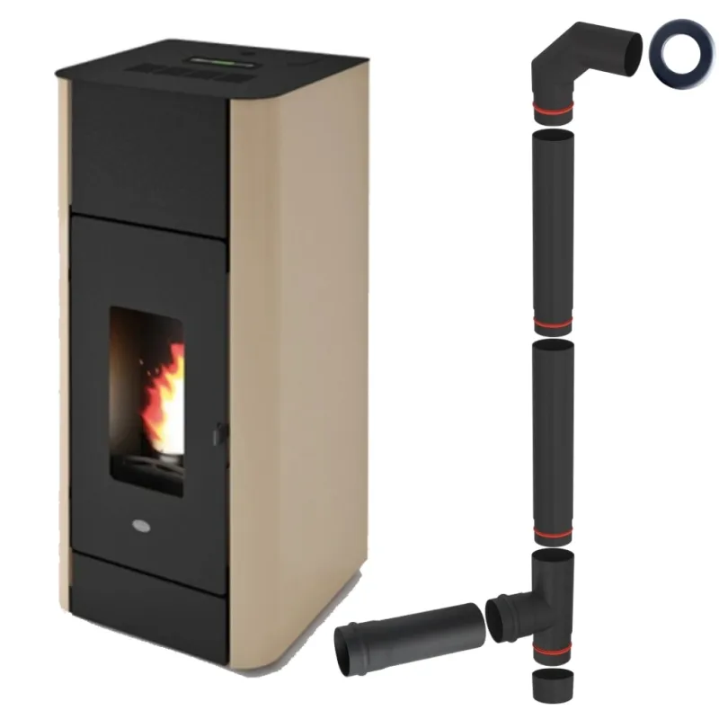 TERMOSEMINEU PE PELETI FRIDA 17.5KW - TORTORA + piese racordare TERMOSEMINEU PE PELETI FRIDA 17.5KW - TORTORA + piese racordare