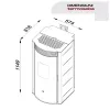 Termosoba peleti DIANA 140 NEGRU - 14.6kw cu autocuratare Termosoba peleti DIANA 140 NEGRU - 14.6kw cu autocuratare