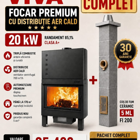 PACHET VIVA - Focar Premium + Cos de Fum Ceramic